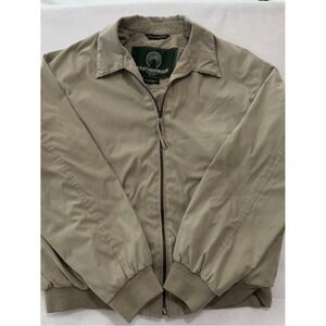 Weatherproof Tan Lightweight Bomber Jacket Men's M Neutral Casual Zip